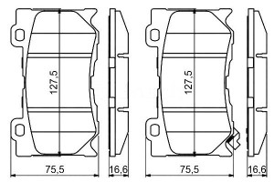 Klocki Hamulcowe Infiniti Przód Fx G M Q50 Q60 Q70