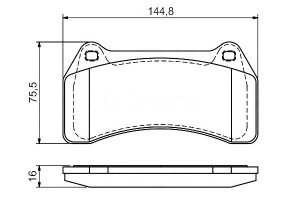 Klocki Hamulcowe Jaguar Przód S-type 4,2 02-09 Bos