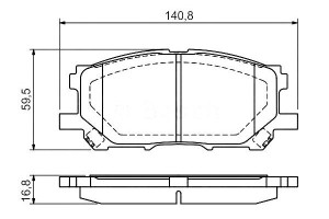 Klocki Hamulcowe Toyota Przód Lexus Rx300 03- Bosc