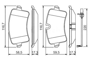 Klocki Hamulcowe Vw Tył A6 A7 11- Tarcza 330mm 1 C