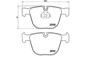 Klocki Hamulcowe Bmw 7 E65/e66 01- Tył Brembo