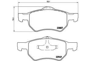 Klocki Hamulcowe Chrysler Voyager 01-08 Brembo
