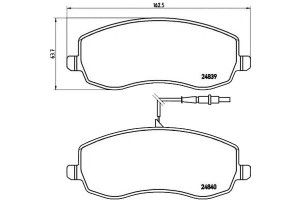 Klocki Hamulcowe Citroen C8 06- Przód 2.2hdi Bremb