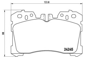Klocki Hamulcowe Lexus Ls460 06- Przód Brembo