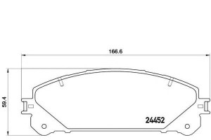 Klocki Hamulcowe Lexus Rx 09- Przód Brembo