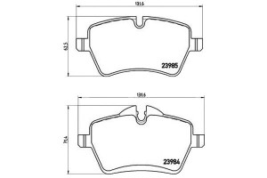 Klocki Hamulcowe Mini Cooper S 06- Przód Brembo