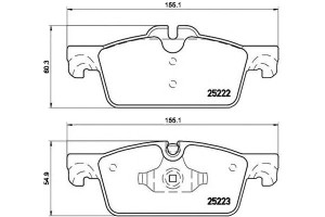 Klocki Hamulcowe Peugeot 508 10- Przód Brembo