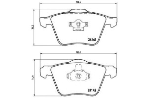 Klocki Hamulcowe Volvo Xc90 02- Koła 17 Brembo