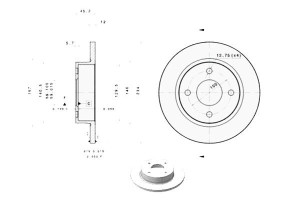 Tarcze Hamulcowe 2szt. Nissan Micra Ii 1.0-1.5d 08