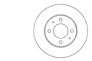 Tarcze Hamulcowe 2szt Fiat Uno 89-95 A.b.s.