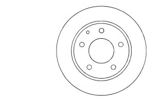 Tarcze Hamulcowe 2szt Mazda 626 91-02 Tył A.b.s.