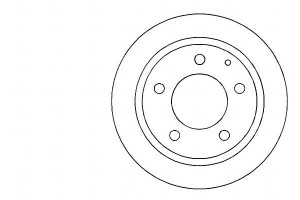 Tarcze Hamulcowe 2szt Mazda 323f 94-98 Tył A.b.s.