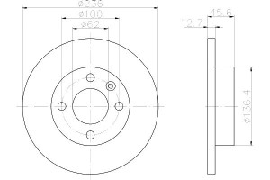 Tarcze Hamulcowe Mintex 2415019 6u0615301 6u069810