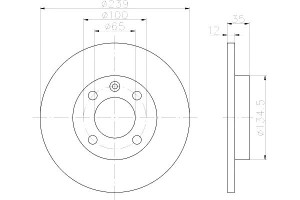 Tarcze Hamulcowe Mintex 175615301 171615301 Zba615
