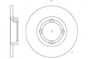 Tarcze Hamulcowe 2szt Daewoo Matiz 98 236x13 P 4-o