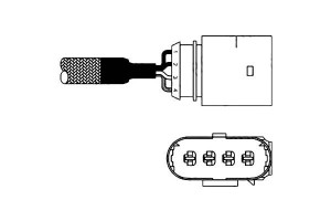 Sonda Lambda Vw 1,6 8v 1,8 20v Delphi
