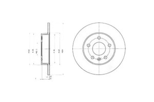 Tarcze Hamulcowe 2szt Opel Astra F Astra F Classic