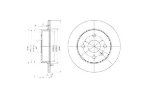 Tarcze Hamulcowe 2szt Opel Astra F Astra F Classic