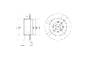 Tarcze Hamulcowe 2szt Opel Vectra B 1.6-2.2d 10.95