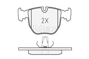 Klocki Hamulcowe Bmw Przód E39 520-540 11 95- Meyl