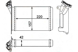 Nagrzewnica Bmw E30 3 87- Behr Hella