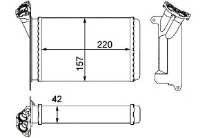 Nagrzewnica Bmw E30 3 87- Hella
