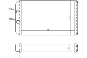 Nagrzewnica (300x195x42) Citroen Jumper Fiat Ducat