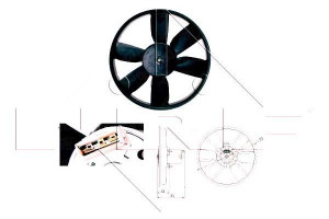 Wentylator Chłodnicy Vw 100 60w Golf Iii Passa Nrf