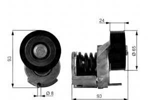 Napinacz Paska Wielorowkowego Audi A1 A3 Seat Alte