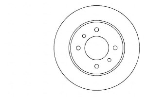Tarcze Hamulcowe 2szt Nissan Sunny 86-95 A.b.s.