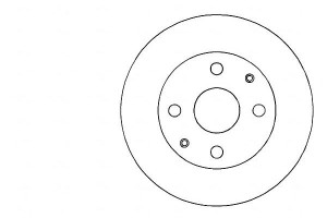 Tarcze Hamulcowe 2szt Toyota Starlet 90-91 A.b.s.