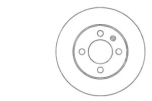 Tarcze Hamulcowe 2szt Vw Golf 88-97 A.b.s.
