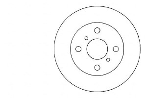 Tarcze Hamulcowe 2szt Toyota Starlet 90-99 A.b.s.