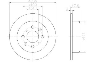 Tarcze Hamulcowe Mintex 42510sr3a11 42510sr3000 42