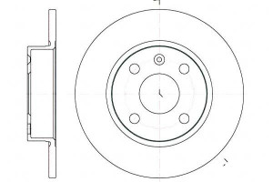 Tarcze Hamulcowe 2szt 240x10 P 4-otw Opel Corsa C