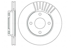Tarcze Hamulcowe 2szt 258x22 V 4-otw Ford Focus Fi
