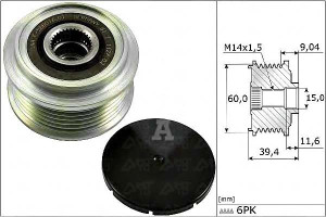 Koło Pasowe Alternatora Toyota Aygo 1,0 C1 108 14-