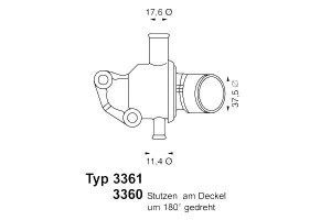 Termostat Fiat 87c 0,9 Uno Wahler