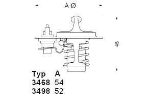 Termostat Mazda 85c Wahler