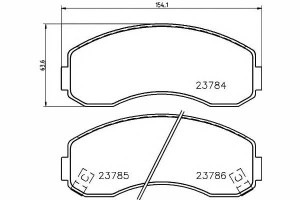 Klocki Hamulcowe Kia Przód K2500 K2700 Textar