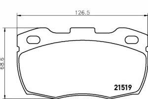 Klocki Hamulcowe Land Rover Defender 2.4d-3.9 08.9