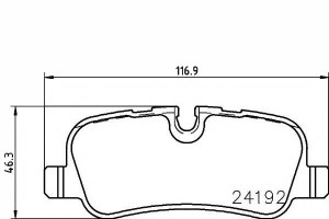 Klocki Hamulcowe Land Rover Tył Discovery 06- 09-