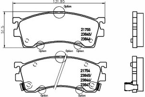 Klocki Hamulcowe Mazda Przód 626 91- Probe 323 98-