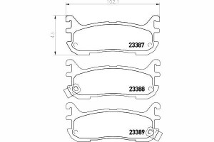 Klocki Hamulcowe Mazda Tył 323 F 94- 1,5 1,8 2,0 M