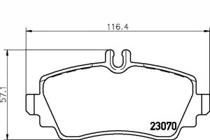 Klocki Hamulcowe Mercedes Przód W168 A-klasa 140 1