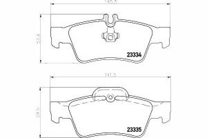 Klocki Hamulcowe Mercedes Tył W211 W212 W220 W221