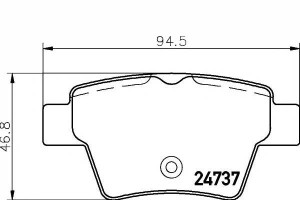 Klocki Hamulcowe Peugeot Tył 207 Textar