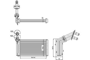 Nagrzewnica (262x154x42) Ford Galaxy Seat Alhambra