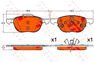 Klocki Hamulcowe Ford Przód Focus 04- 11- Mazda Vo