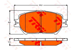 Klocki Hamulcowe Lexus Is Ii Toyota Camry 2.4/2.5/